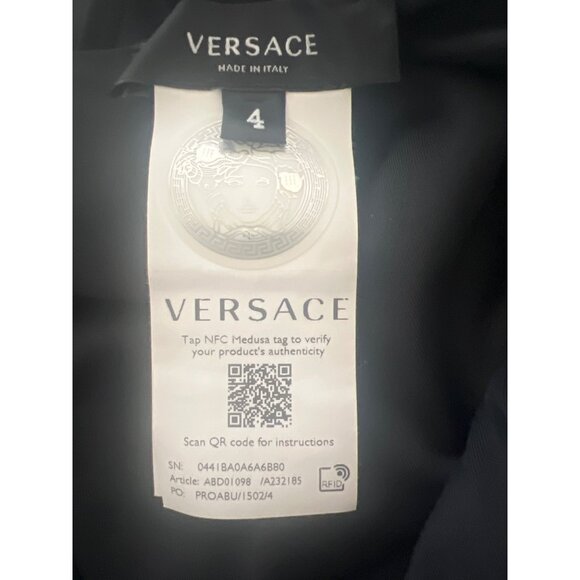 Versace Black Greca Border One-Piece Swimsuit - Picture 7 of 8